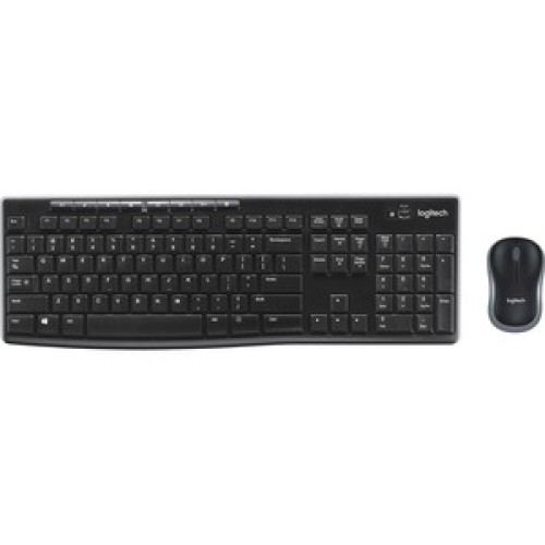 Logitech Wireless Combo MK270 Keyboard & Mouse - English - Retail - 1 Pack - USB Wireless RF 2.40 GHz Keyboard - Keyboard/Touchpad Color: Black
