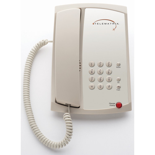 Telematrix 3100MWB Single Line Guest Room Phone - Ash