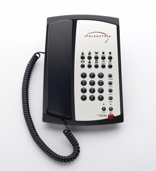 Telematrix 3100MWD Single Line Speakerphone 10 Button Black