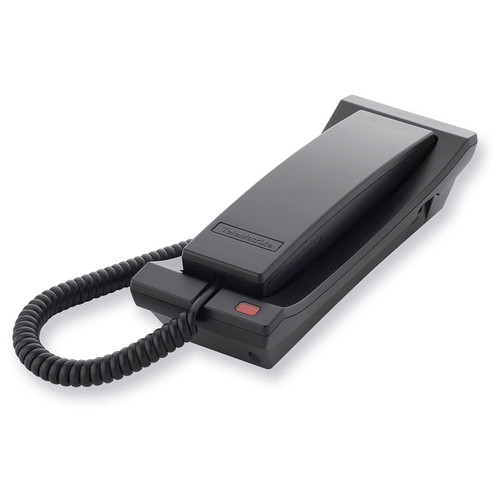 Telematrix 3300TRM Single Line Analog Trimline Hotel Phone - Black
