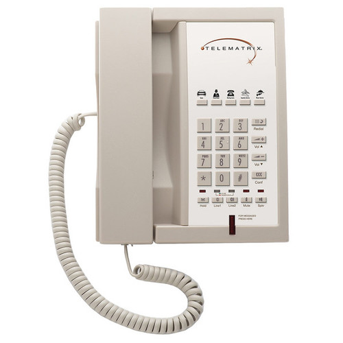 Telematrix 3302MWD5 2-Line 5 Button Speakerphone Ash