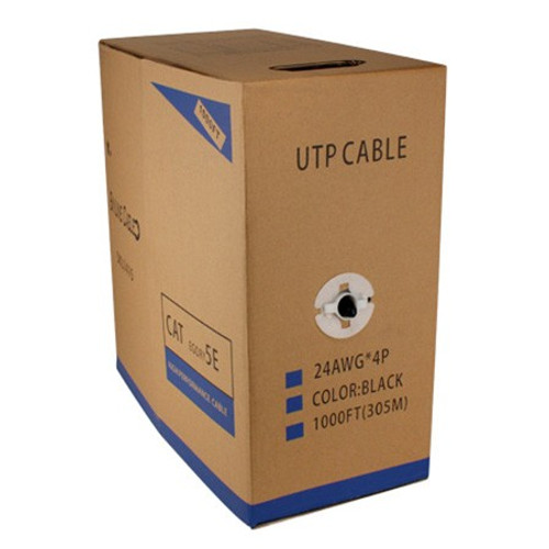 CAT5E UTP 24AWG CMR FT4 305m / 1000 feet Box Cable - Blue