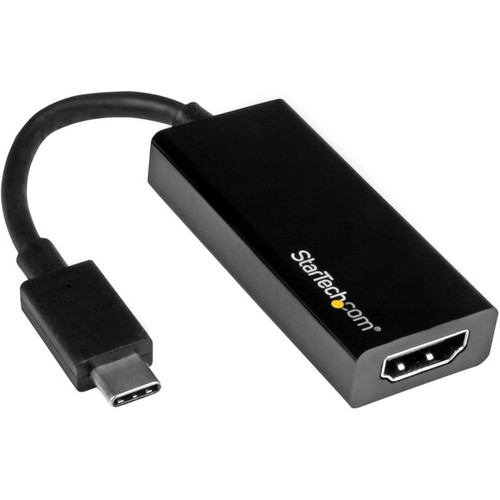 StarTech.com USB-C to HDMI Video Adapter Converter - 4K 30Hz - Thunderbolt 3 Compatible - USB 3.1 Type-C to HDMI Monitor Travel Dongle Black (CDP2HD) CDP2HD