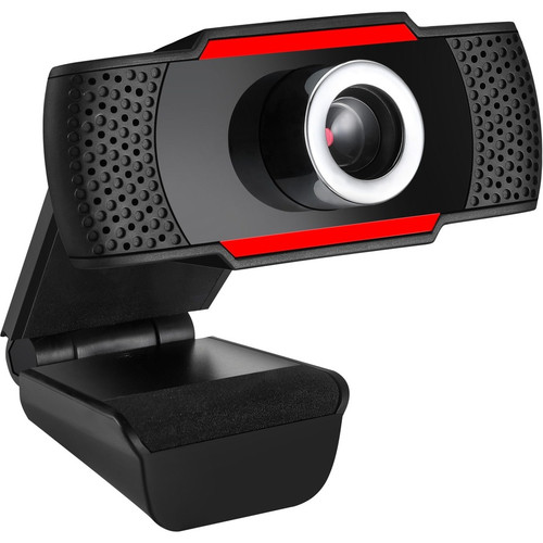 Adesso CyberTrack CyberTrack H3 Webcam - 1.3 Megapixel - 30 fps - Black, Red - USB 2.0 CYBERTRACKH3