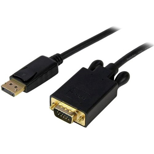 StarTech.com 10 ft DisplayPort™ to VGA Adapter Converter Cable - DP to VGA 1920x1200 - Black DP2VGAMM10B