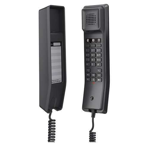 Grandstream GHP611 Compact Hotel Phone - Black