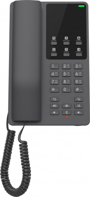 Grandstream GHP621 Desktop Hotel Phone - Black