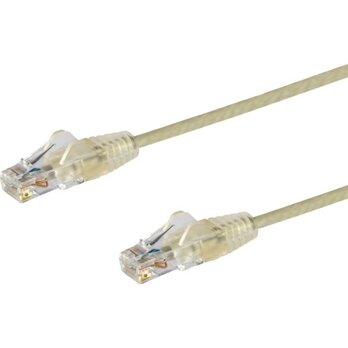 StarTech.com 10 ft CAT6 Cable - Slim CAT6 Patch Cord - Gray Snagless RJ45 Connectors - Gigabit Ethernet Cable - 28 AWG - LSZH (N6PAT10GRS) N6PAT10GRS