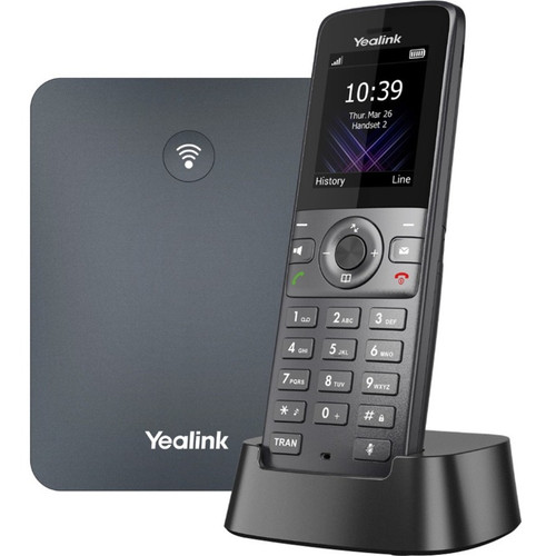 Yealink W73P IP Phone - Cordless - Corded - DECT - Wall Mountable, Desktop - Space Gray, Classic Gray W73P