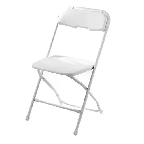 (Rental) White foldable chair
