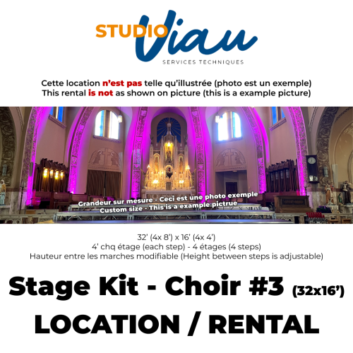 (Rental) Stage Kit for Choir #3 with LEDs