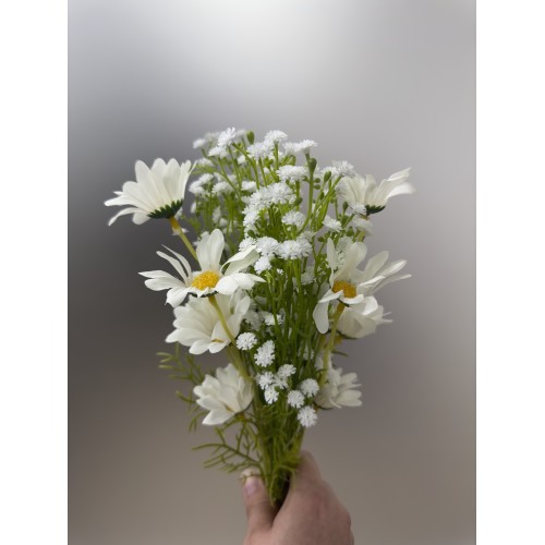 (KIT) (Location) Faux bouquet de fleurs blanches